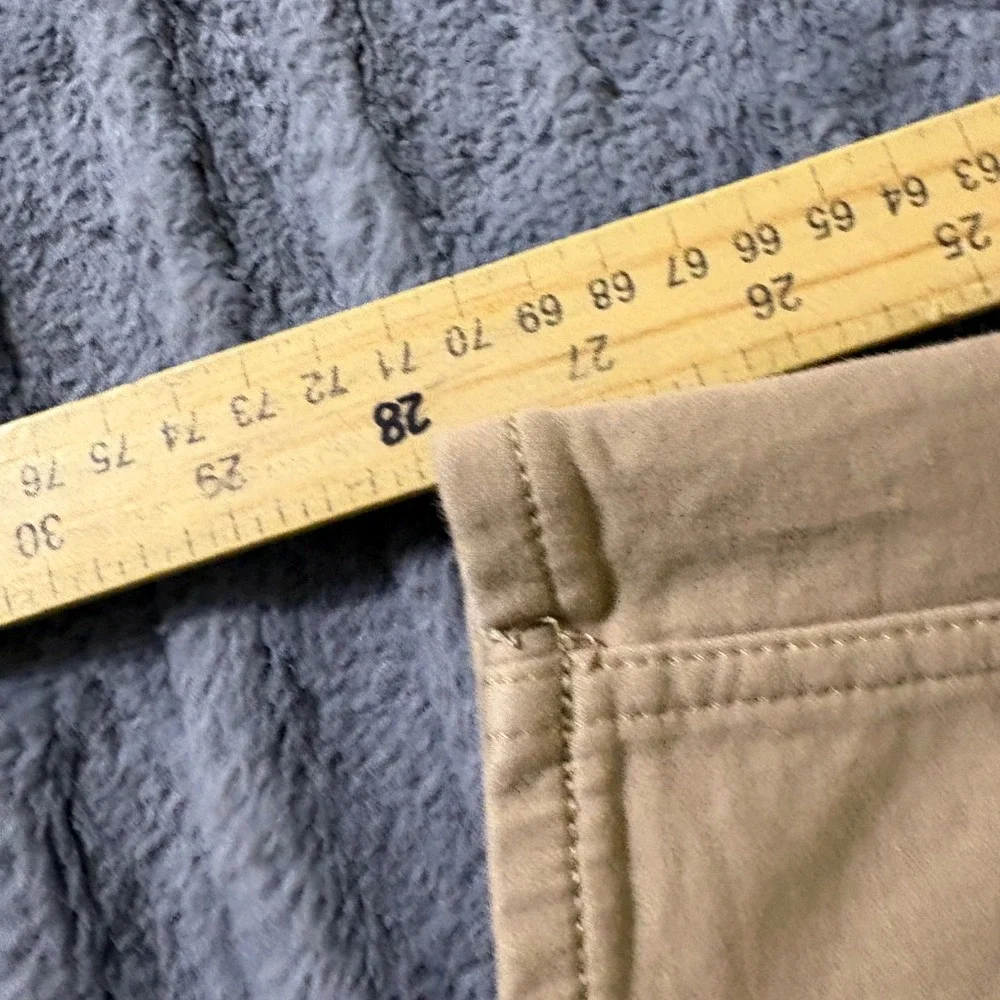 Banana Republic Traveler Skinny Fit Khaki Chino Pants Mens 28x30 Tan AT224